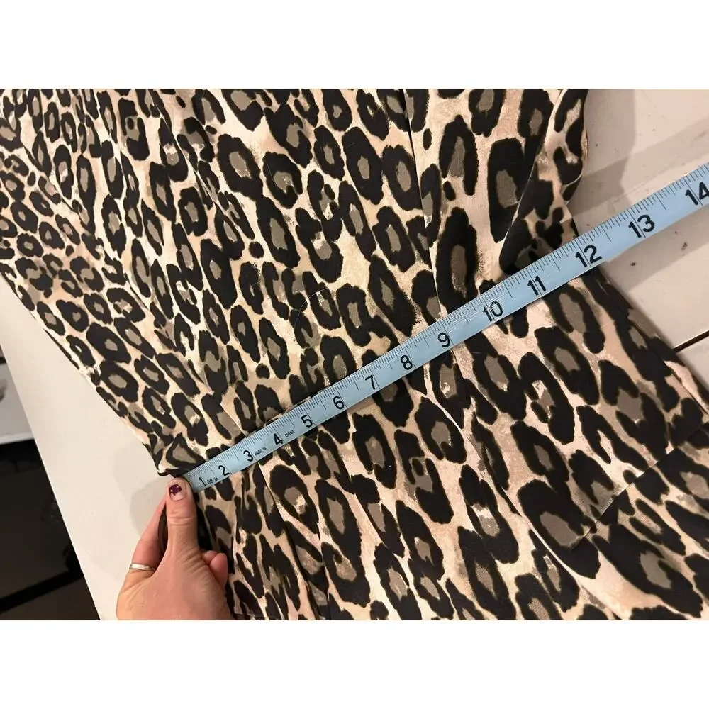Kate Spade Animal Print Short Sleeve Fit & Flare Cocktail Summer Dress Size 4